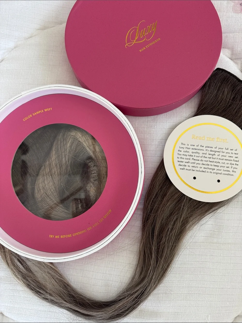 Luxy Clip-In Extensions Color 5AT19 - Ash Brown highlights 20” 160g